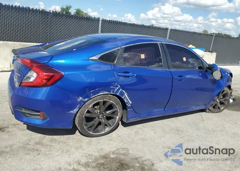 2020 Honda Civic Sport from USA, damaged, VIN 2HGFC2F82LH601048
